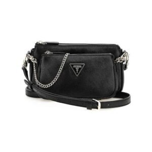 Guess Noelle Double HWZG7879710 Σετ Γυναικεία Τσάντα Ώμου Μαύρη