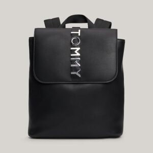 Tommy Hilfiger Tjw City Γυναικεία Τσάντα Πλάτης Μαύρη